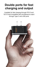 Load image into Gallery viewer, 18W Travel EU USB Charger Support Quick Charge 3.0 for iPhone