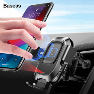 Baseus Qi Car Wireless Charger For iPhone Xs Max